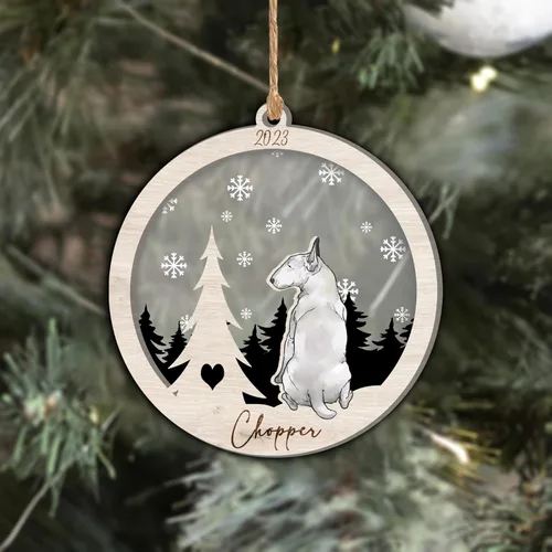Vista 165 de Nazenti Adorno de Navidad conmemorativo personalizado, regalo personalizado de recuerdo de perro, condolencias por pérdida de mascotas, sabueso