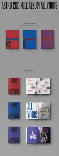 Vista 2 de Fantagio Music Astro - All Yours (Vol.2) Álbum+Póster plegado+Juego de tarjetas fotográficas adicionales (ME ver.) (KTMCD0882)