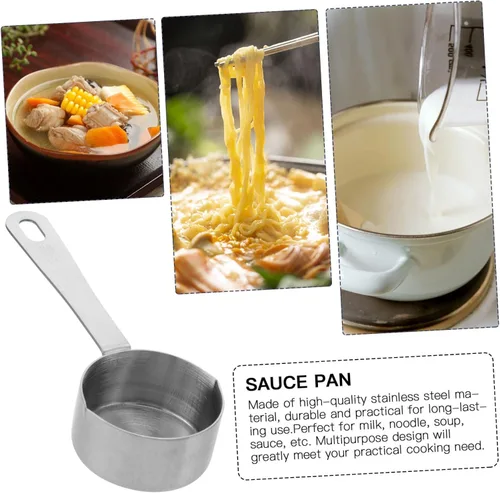 Vista 7 de Cuchara medidora de acero inoxidable para salsas, herramienta para cocinar y hornear, 1 ud