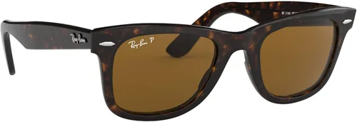 Vista 10 de Ray-Ban RB2140 Original Wayfarer Gafas de sol cuadradas polarizadas, Negro, tortuga
