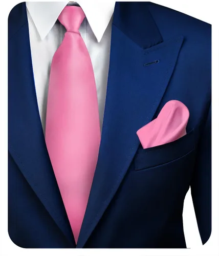 Vista 59 de Juego de corbata de satén sólido y pañuelo de bolsillo para hombre, conjunto de corbata a juego para hombre Ámbar