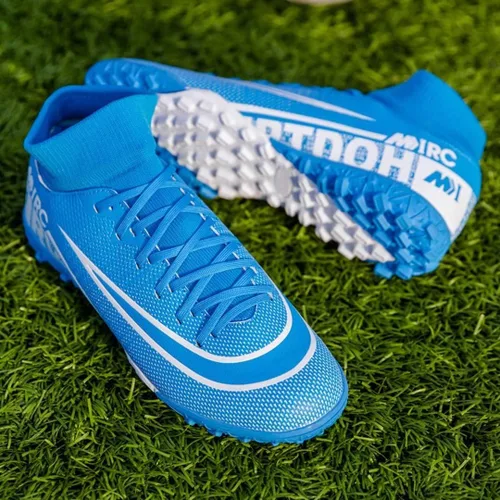 Vista 6 de Zapatos de fútbol para hombre con tacos para niños, botas de fútbol profesionales de alta calidad