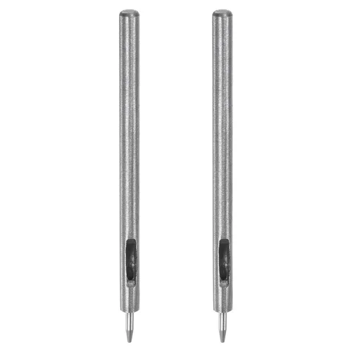 Vista 44 de HARFINGTON Perforadora de cuero de 0.020 in, recta, redonda, con ojales, remache a presión, fijador para cuero, artesanía, ropa, bolso, cortina