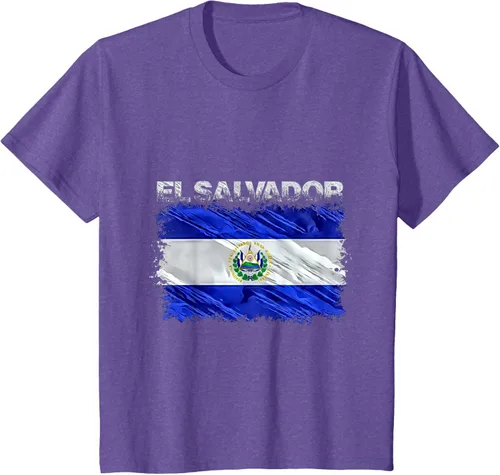 Vista 56 de Camiseta El Salvador, Negro