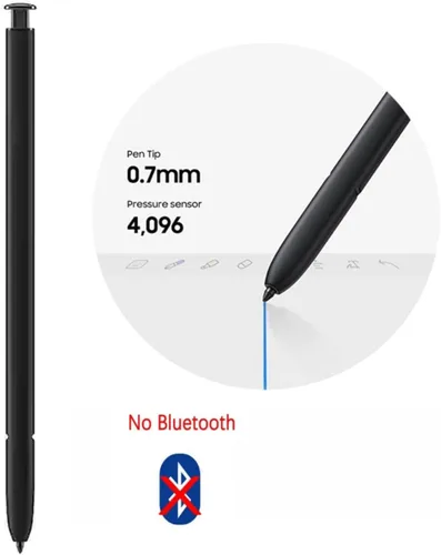 Vista 2 de Galaxy S23 Ultra Pen Reemplazo para Galaxy S23 Ultra All Verison S Pen (sin Bluetooth) (negro)