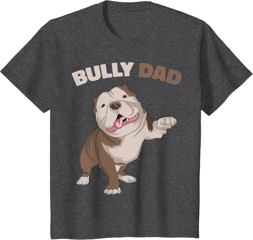 Vista 13 de American Bully Dad Dog Owner Father Funny Men T-Shirt Asphalt Grey