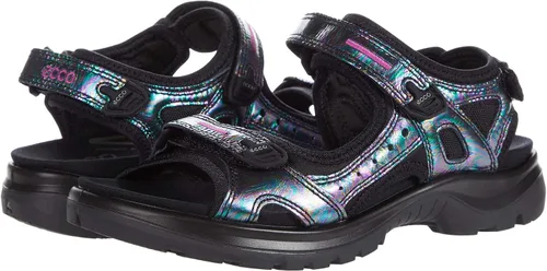 Vista 35 de ECCO Yucatan, sandalia deportiva para mujer Aire/Nubuck azul polvoriento