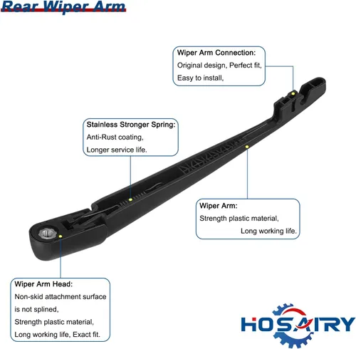 Vista 3 de Juego de limpiaparabrisas trasero para Subaru Forester 2005-2017, para Impreza Legacy 2003-2019, para Outback 2005-2019, para Tribeca 2008-2014