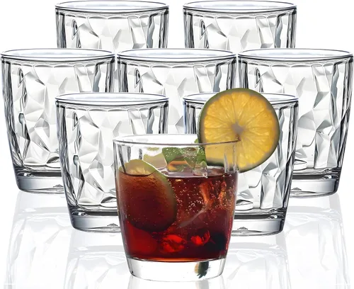 Vista 12 de Vasos irrompibles de Tritan de 10 onzas, vasos de acrílico inastillables, sin BPA, vasos de plástico duro, reutilizables, para cocina, agua, juego
