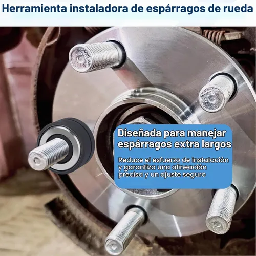 Vista 6 de Ecocstm 22800 Instalador de pernos de rueda, herramienta para pernos de neumáticos, herramienta de instalación de pernos de rueda, extractor