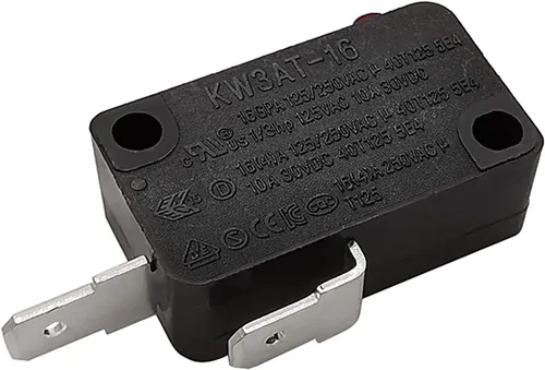 Vista 8 de Pieza de repuesto para interruptor de puerta de horno de microondas, 16A 125VAC, KW3AT-16 (compatible con KW3A-16), normalmente cerrado, 1 unidad