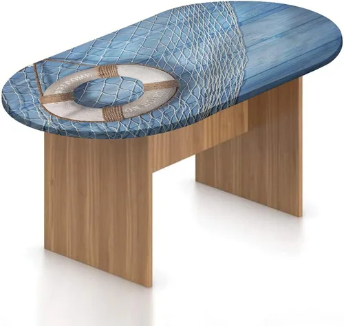 Vista 8 de Mantel ajustable ovalado de poliéster elástico para niños, planetas dibujados a mano, asteroides, constelaciones, monocromo, universo, estampado