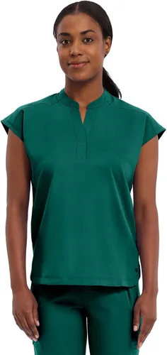 Vista 8 de Healing Hands Purple Label Women's Scrub Top with Dolman Sleeves 2 Pockets Elástico en 2 direcciones, sarga de poliéster y elastano, mangas Dolman