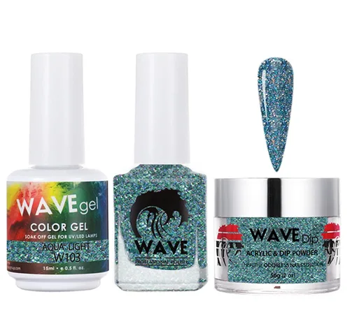 Vista 171 de WAVEGEL - Juego de gel de remojo, laca de uñas y polvo acrílico a juego - Colección Simplicity - #P109 Blizzard