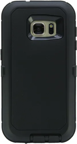 Vista 3 de Funda para Galaxy S7 (5.1 pulgadas), resistente de cuerpo completo, protección contra caídas de grado militar, funda para cinturón de hombre