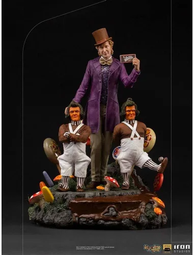 Vista 8 de Estatua Willy Wonka - Willy Wonka y la fábrica de chocolate - Escala de arte 1/10 - Iron Studios