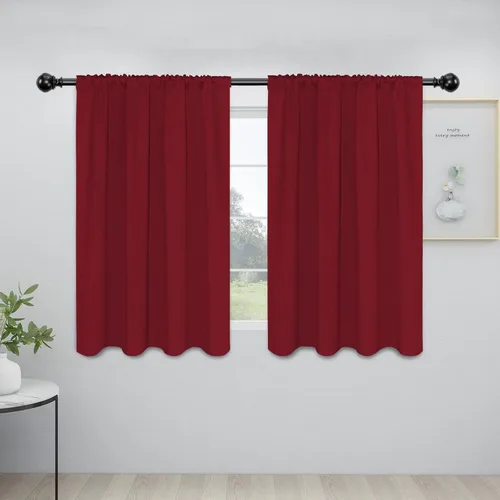 Vista 131 de Easy-Going - Cortinas opacas con bolsillo para varilla para dormitorio, cortinas de ventana para oscurecer la habitación para sala de estar