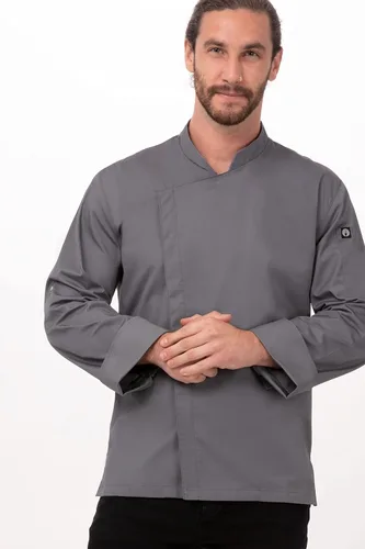 Vista 7 de Chef Works Abrigo de chef Lansing para hombre