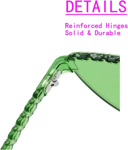 Vista 4 de OLIN Yoela Triangle Rimless Sunglasses One Piece Colored Transparent Sunglasses For Women and Men