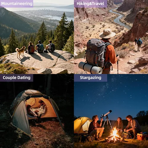 Vista 6 de Sacos de dormir para adultos y niños - 3 estaciones para clima frío y cálido, impermeables para acampar - Sacos de dormir ligeros para camping