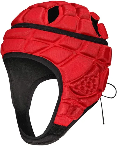 Vista 8 de DGXINJUN Casco de fútbol con bandera de carcasa suave, casco de rugby 7v7, gorra Scrum, casco acolchado de fútbol, protector de cabeza ajustable