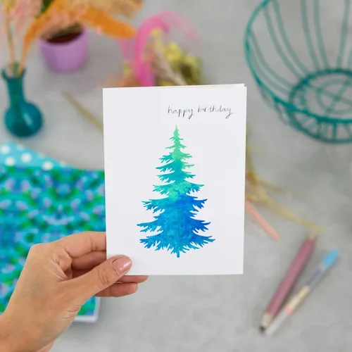 Vista 6 de 15 plantillas de árboles, pino abeto ciprés cedro de 3 x 6 pulgadas, plantillas de bosque de árboles de Navidad para pintar, plantillas de árbol