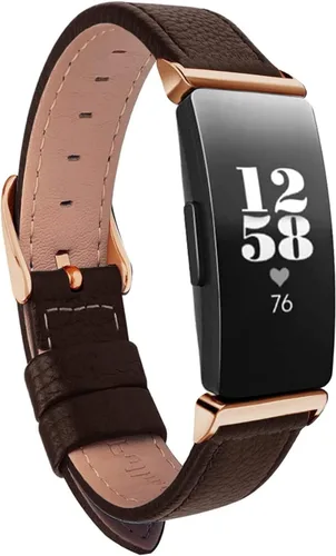 Vista 7 de Bandas de cuero compatibles con Inspire HR & Inspire & Inspire 2, mujeres y hombres, correa de accesorios compatible con Inspire 2/Inspire/Inspire
