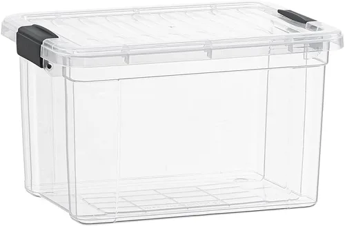 Vista 11 de Superio Mini contenedor de almacenamiento de plástico para crayón, suministros de arte y estuche de costura, organizador pequeño apilable