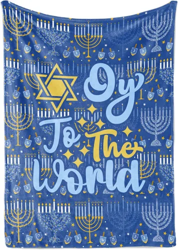 Vista 9 de InnoBeta Regalos de Hanukkah, manta de Hannukah para mujeres y hombres, regalos para vacaciones judías de Janucá para amigos, compañeros de trabajo