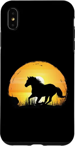 Vista 7 de iPhone 15 Sunset Horse Breed Silhouette - Quarter Horse Case