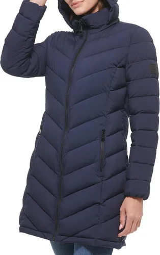Vista 5 de Calvin Klein Women's Chevron Quilting Casual Lightweight Jacket