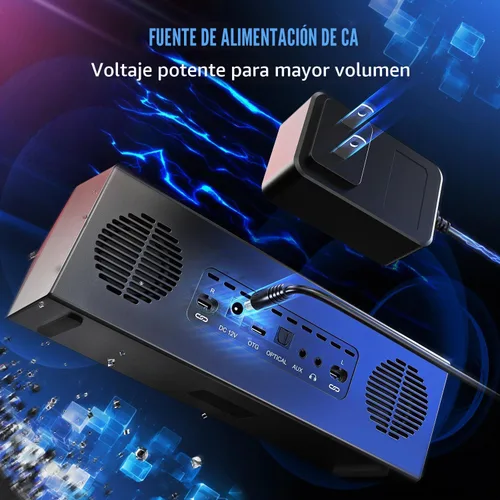 Vista 8 de Sistema de altavoces de computadora FIFINE con subwoofer, altavoz para juegos para PC con RGB, control de volumen, monitoreo, entrada auxiliar