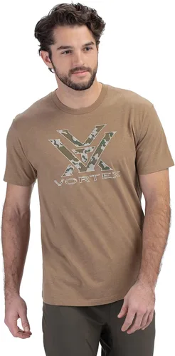 Vista 2 de Vortex Camisetas de Manga Corta con Logo Core para Hombre Coyote Heather Camo