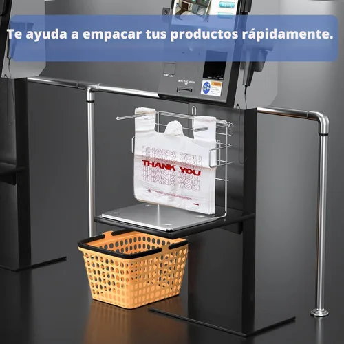 Vista 7 de TashiBox - Bolsas de plástico de 100 unidades, bolsas de compras, bolsas de agradecimiento