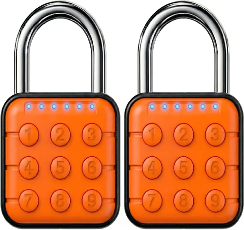 Vista 9 de Candado de combinación: cerradura de combinación con código de 6 dígitos, candado digital con entrada sin llave, cerradura de aleación de zinc