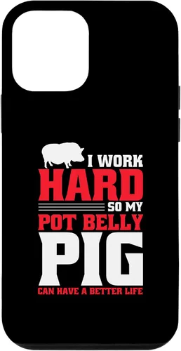 Vista 12 de iPhone 15 Pot Bellied Pig Owner Peluche Animal Toy Pot Belly Pig Lover Case