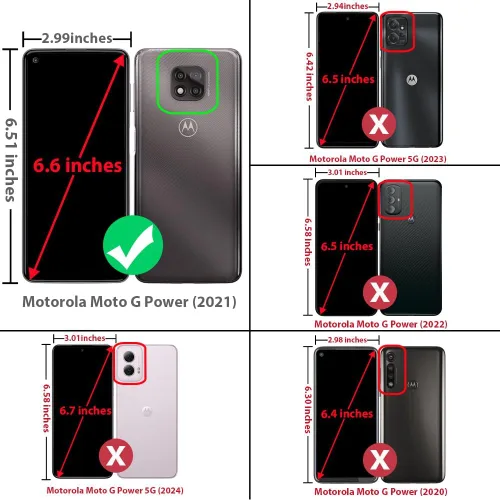 Vista 2 de TJS - Funda compatible con Motorola Moto G Power 2021 (azul claro) with Tempered Glass Screen Protector Metal Ring Magnetic Support Kickstand