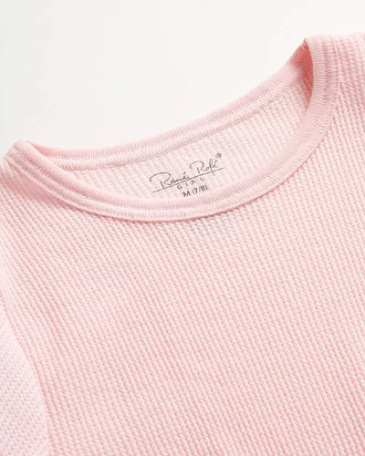 Vista 19 de Rene Rofe Girls' Thermal Underwear Set - 2 Piece Waffle Knit Top and Long Johns (2T-16)