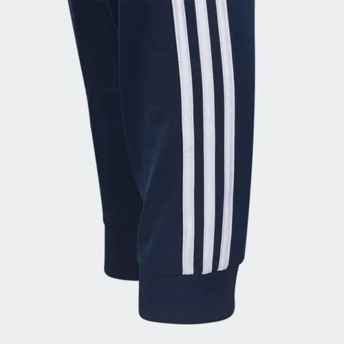 Vista 4 de adidas Pantalones deportivos icónicos de tricot para niños de talla grande, Azul marino colegial