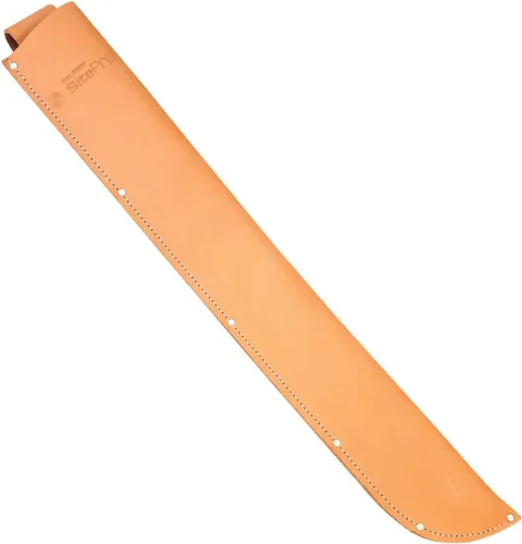 Vista 4 de CROC24-W - Machete de cocodrilo Martindale con mango de madera con funda de cuero de 24 pulgadas
