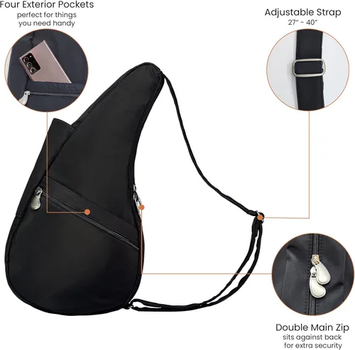 Vista 14 de AmeriBag Bolso bandolera de microfibra de 17