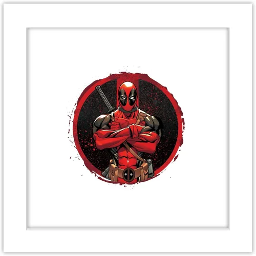 Vista 10 de Trends International Gallery Pops Marvel Comics Deadpool - Póster de pared con insignia de brazos cruzados, 12 x 12 pulgadas, versión enmarcada