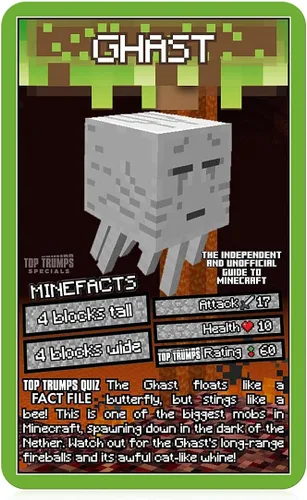 Vista 3 de Top Trumps Juego de cartas The Independent & Unofficial Guide to Minecraft - Juegos de aprendizaje familiar para niños y adultos para más de 2