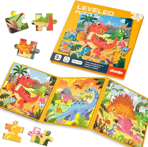 Vista 16 de Rompecabezas magnéticos para niños pequeños de 1 a 3 años, 3 en 1, divertido rompecabezas de granja, rompecabezas de viaje para niños, juguete