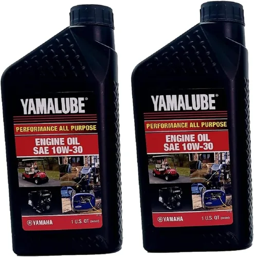 Vista 2 de Yamaha Yamalube 10W-30 - Aceite de motor multiusos de 4 tiempos, 1 cuarto de galón, #LUB-10W30-GG-12