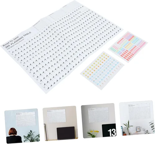 Vista 8 de Kisangel Calendario de pared 2023, planificador anual anual de 12 meses para planificar el calendario
