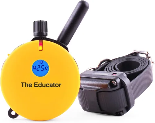 Vista 3 de Educator Collar ET-400 E para entrenamiento de perros con control remoto, rango de 3/4 millas, impermeable, 100 niveles de estimulación contundente