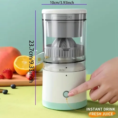 Vista 7 de Exprimidor de separación automática actualizado 2025, máquina exprimidora recargable de verduras y frutas, exprimidor de pomelo y limón naranja