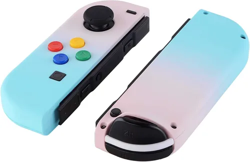 Vista 3 de eXtremeRate - Carcasa de control portátil Joy-Con con set de botones completo repuesto de carcasa hazlo tú mismo para control de Nintendo Switch