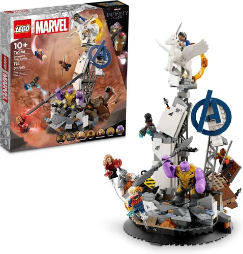 Vista 7 de LEGO Marvel Endgame Final Battle 76266 Modelo de Avengers para construir y exhibir, set de juego coleccionable con 6 minifiguras incluyendo a